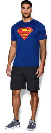 Termoaktywna koszulka męska Superman 1249871-400 UNDER ARMOUR