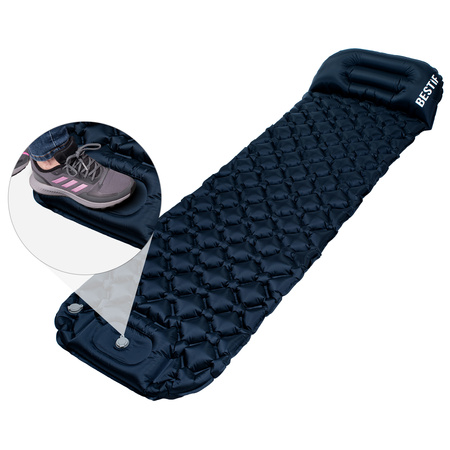 Materac trekkingowy z wbudowaną pompką BMT10 190x56x5,5cm Bestif