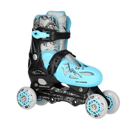 Łyżworolki regulowane 4w1 (ROLKI WROTKI ŁYŻWY) NH0320A Nils Extreme