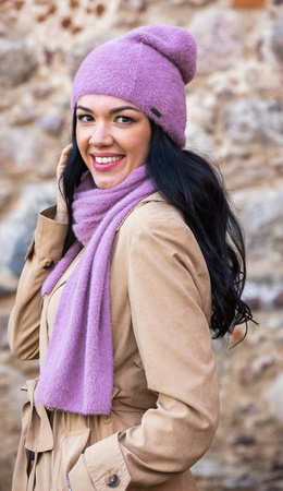 Wiosenna czapka damska alpaka H22521 HEYO