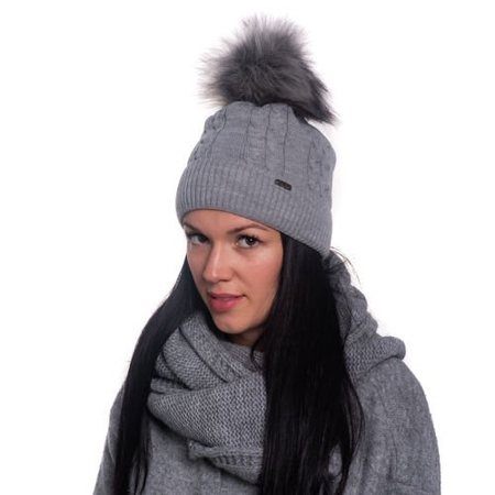 Czapka damska zimowa z pomponem H18559_3 HEYO