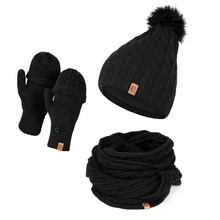 Damski zestaw zimowy czapka komin rękawiczki HZ0009 HEYO