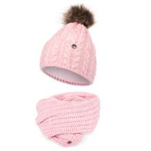 Damski zestaw zimowy czapka szal H23504+H23503 HEYO