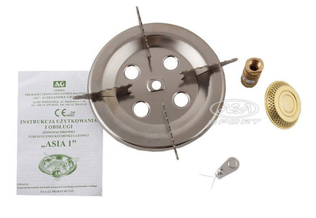 Turystyczna kuchenka gazowa - palnik 18 cm AG