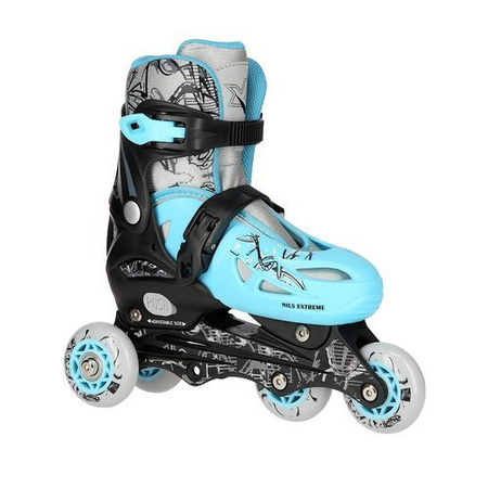 Łyżworolki regulowane 4w1 (ROLKI WROTKI ŁYŻWY) NH0320A Nils Extreme