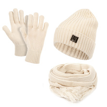 Damski zestaw zimowy czapka szal rękawiczki HZ0015 HEYO