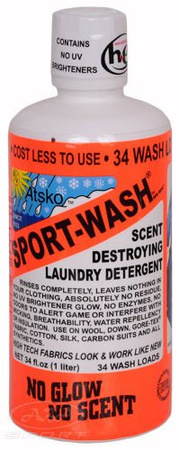 Specjalistyczny płyn do prania odzieży sportowej Sport Wash 1000 ml Atsko
