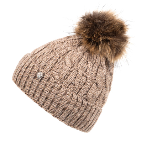 Czapka damska z pomponem H18527_005 HEYO 