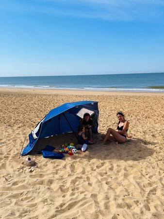 Parasol ogrodowy parawan plażowy XXL 220cm BPL01 Bestif  