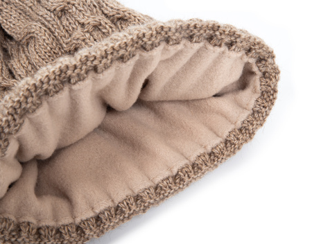 Czapka damska z pomponem H18527_005 HEYO 