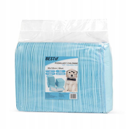 Podkłady chłonne BESTIF BPC01 80x120 cm 50szt Bestif