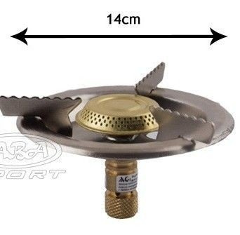 Turystyczna kuchenka gazowa - palnik  14 cm AG