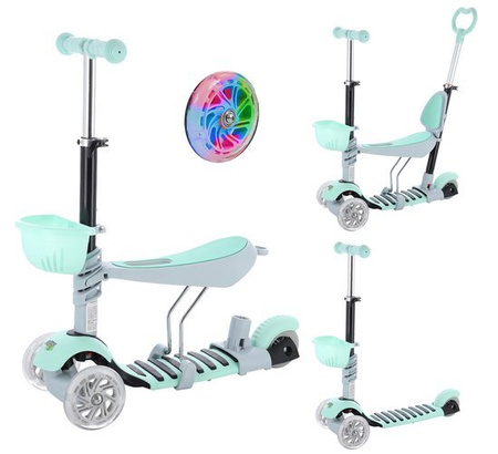 Hulajnoga trójkołowa balansowa z led HL-B07 Nils