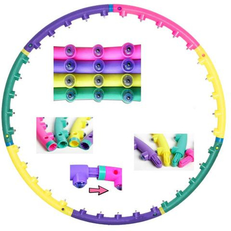 Hula-hop z wypustkami 85cm FA0028 Springos