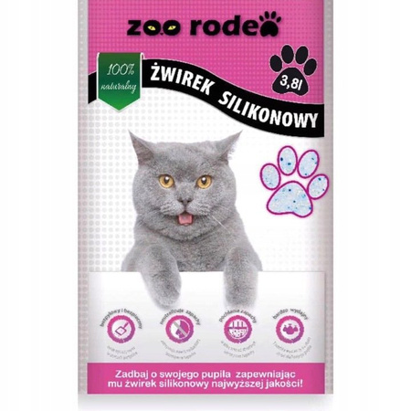 Żwirek silikonowy 3,8 L RODEO
