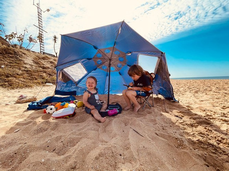 Parasol ogrodowy parawan plażowy XXL 220cm BPL01 Bestif  