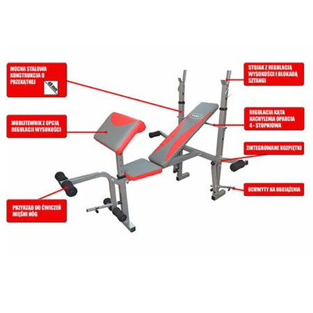 Ławka pod sztangę LS7849 HMS