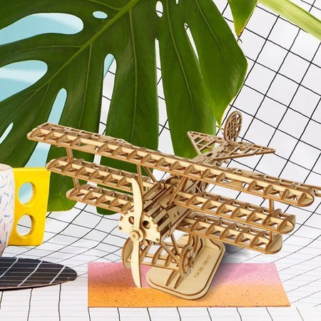 Drewniany model puzzle 3D Samolot Robotime 
