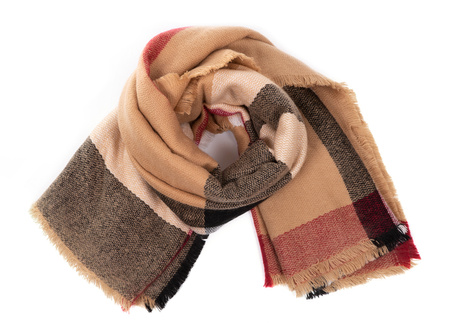 Szalik damski w kratę MAC HEYO