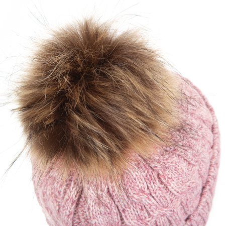 Czapka damska z pomponem  H18527_087 HEYO 