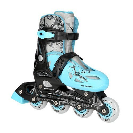 Łyżworolki regulowane 4w1 (ROLKI WROTKI ŁYŻWY) NH0320A Nils Extreme