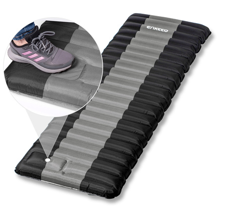 Materac trekkingowy z wbudowaną pompką 185x62x10 cm Bestif 