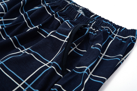 Piżama męska długa HEYO HPM014 granatowa