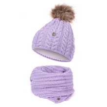 Damski zestaw zimowy czapka szal H23504+H23503 HEYO