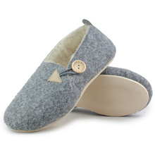 Damskie buty domowe bambosze filcowe z wełną 532