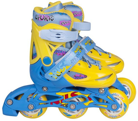 Łyżworolki regulowane 2w1 (ROLKI ŁYŻWY) NH1105A Nils Extreme