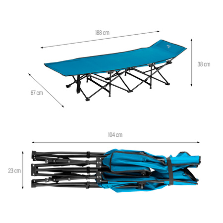 Łóżko polowe NILS NC2701 188cm