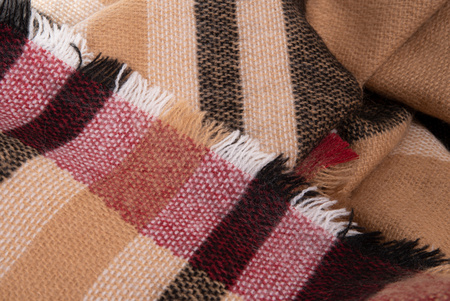 Szalik damski w kratę MAC HEYO