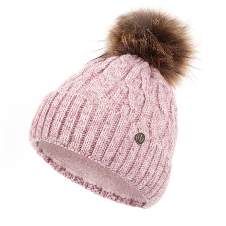 Czapka damska z pomponem  H18527_087 HEYO 