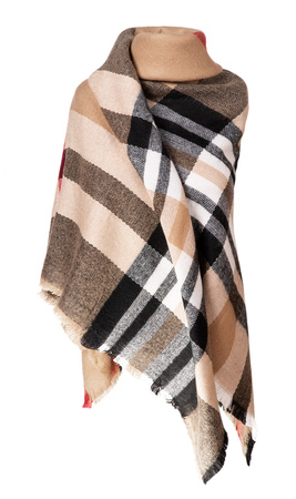 Szalik damski w kratę MAC HEYO