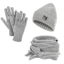 Damski zestaw zimowy czapka szal rękawiczki HZ0015 HEYO