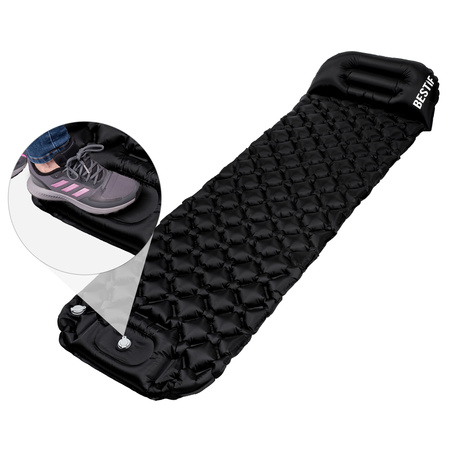 Materac trekkingowy z wbudowaną pompką BMT10 190x56x5,5cm Bestif