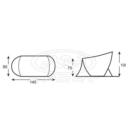 Parawan plażowy namiot samorozkładający CARPI 80042 Meteor 