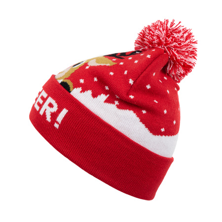 Czapka świąteczna z reniferem unisex HCU010 HEYO