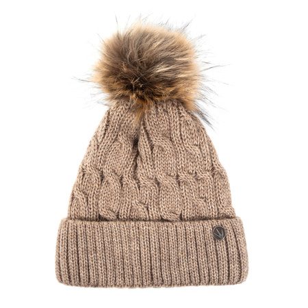 Czapka damska z pomponem H18527_005 HEYO 